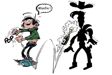 Gaston et l ombre de Lucky Luke copie